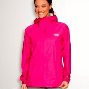 The North Face rain jacket windbreaker bright pink women’s size xs